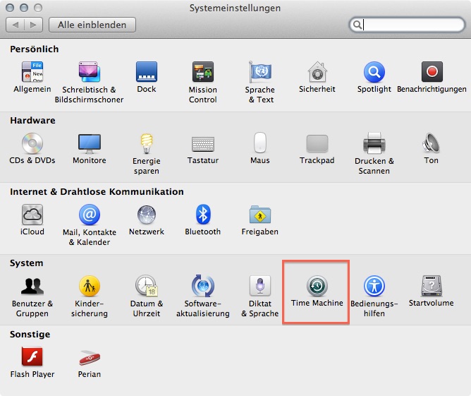Time Machine einrichten, einfach und schnell!