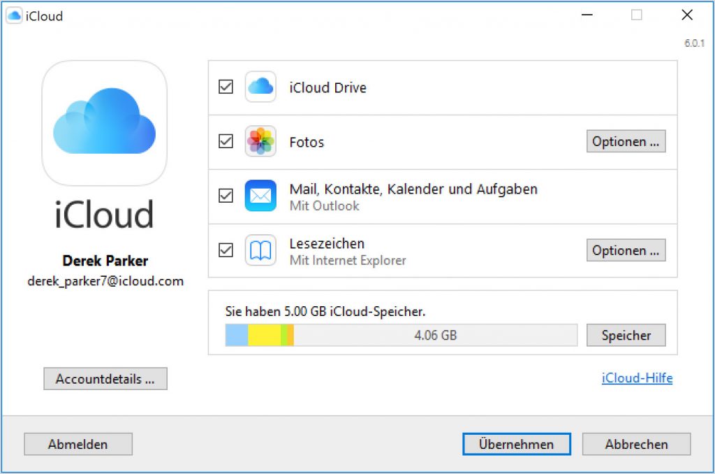 iCloud für Windows 2