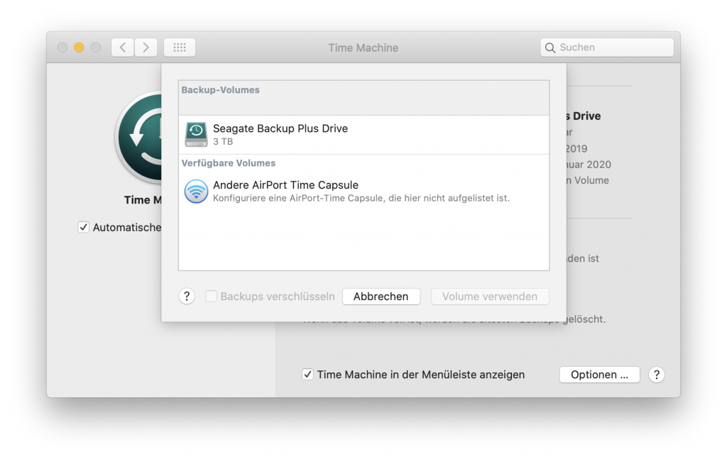 Time Machine Backup einrichten SchrittfürSchritt Anleitung