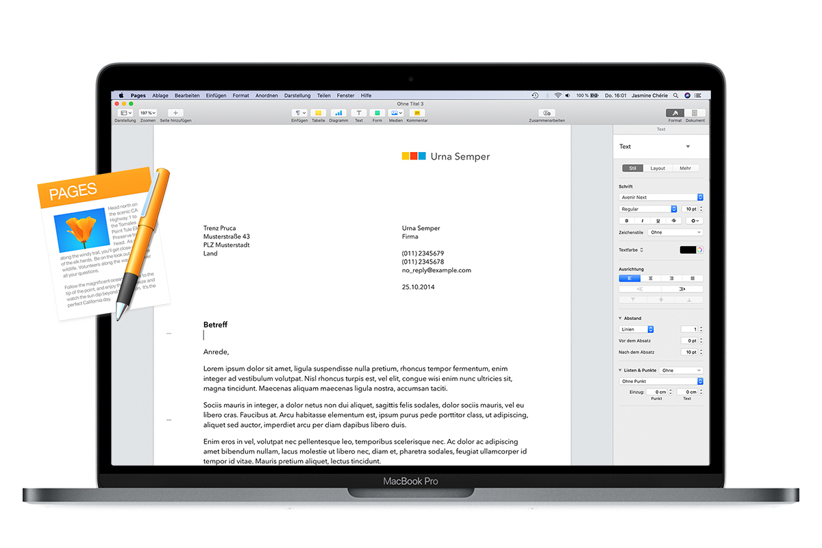 Kurs Pages Fur Mac Apfelschule