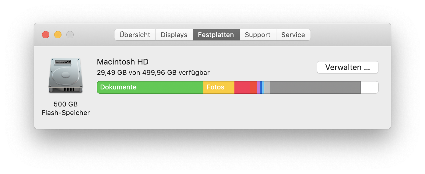 Festplatte aufräumen mac