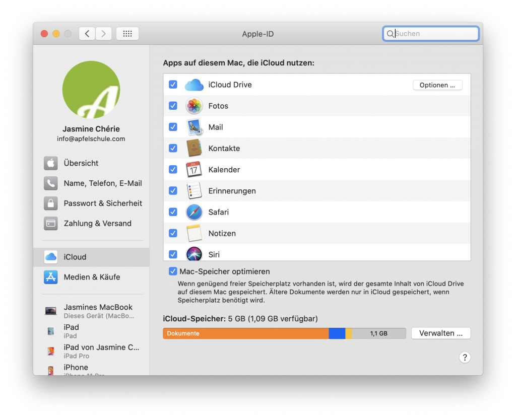 iCloud einrichten und verwenden 3
