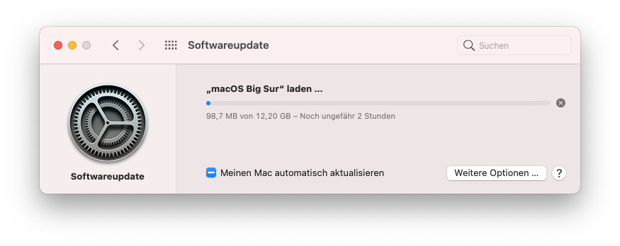 MacOS Big Sur Laden und installieren