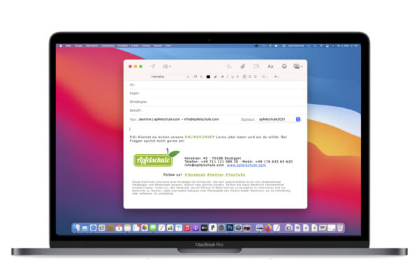 Html Signatur in Apple Mail 2