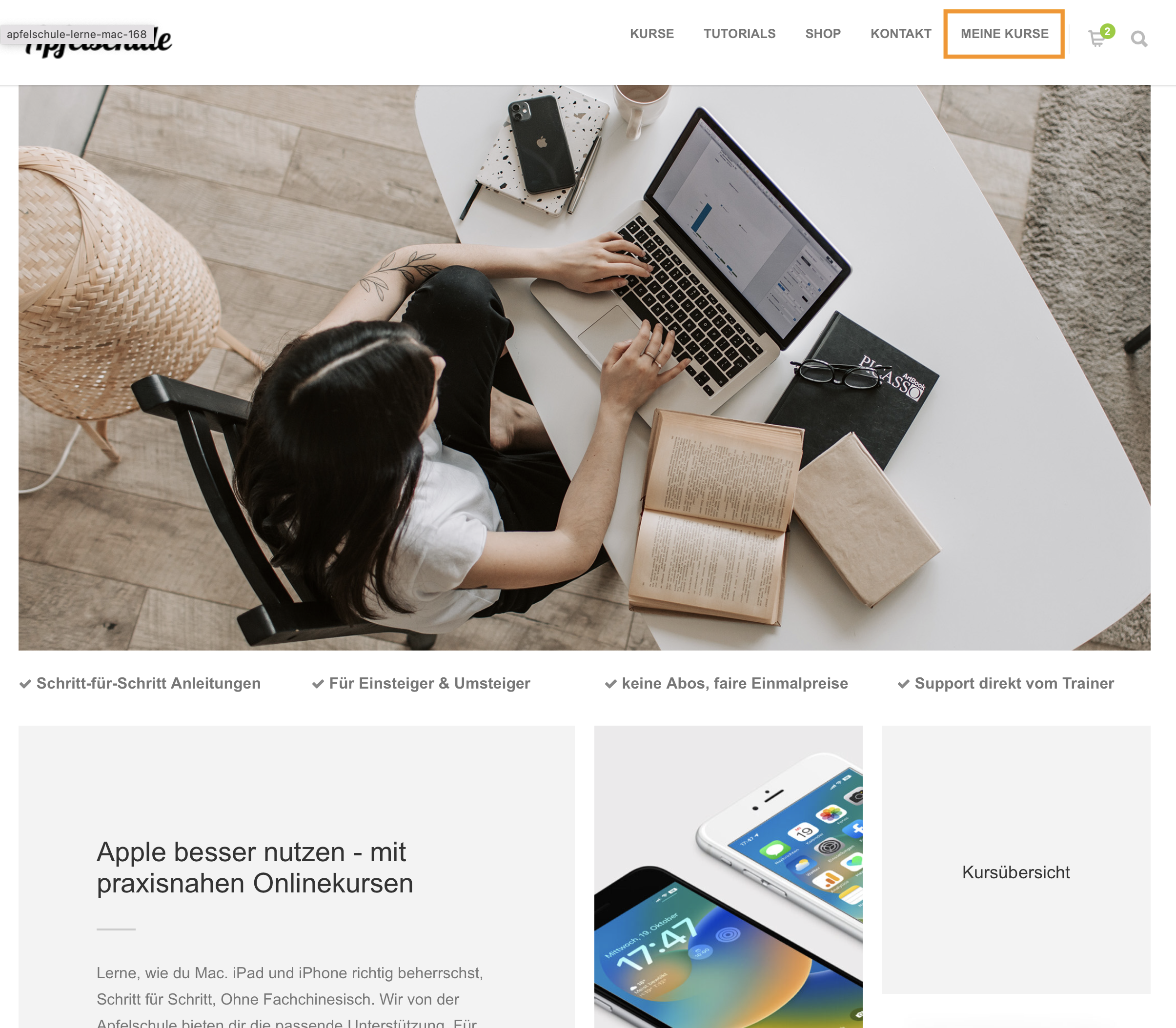 Willkommen im Onlinekurs 1