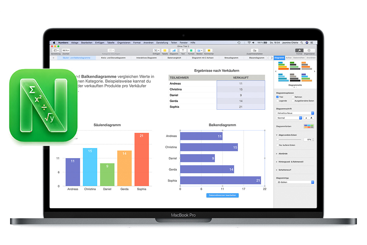 Numbers für Mac Kurs – Apfelschule